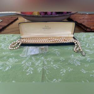 Vintage Perlas Nereida Mallorca  (Needs to have pearls restringed on one side)